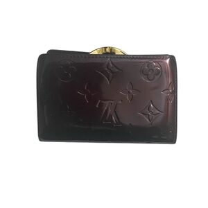Louis Vuitton Monogram Amarante Vernis Kisslock Wallet